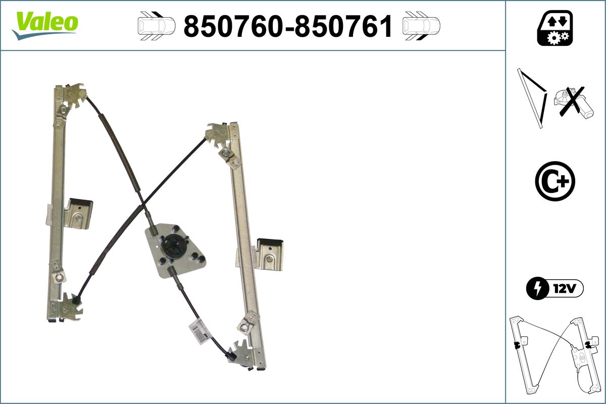 Window Regulator - 850760 VALEO